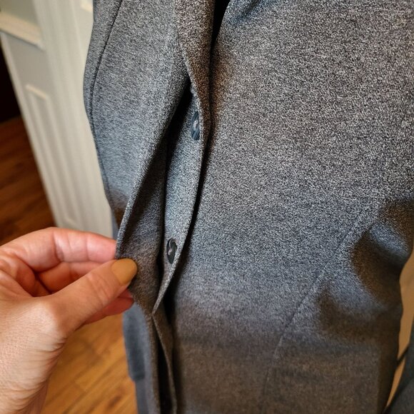 Vintage 90s/Y2K Gray Blouse and Skirt Set Will Smith M/S Retro Office Minimalist - Picture 13 of 16